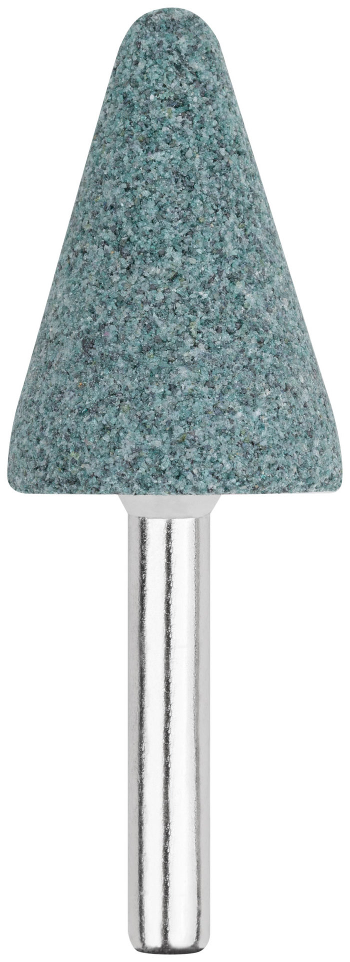 Шарошка абразивная ( по камню, мрамору, кафелю), хвостовик 6 мм, конус с закруглением 25 х 35 мм (36981)