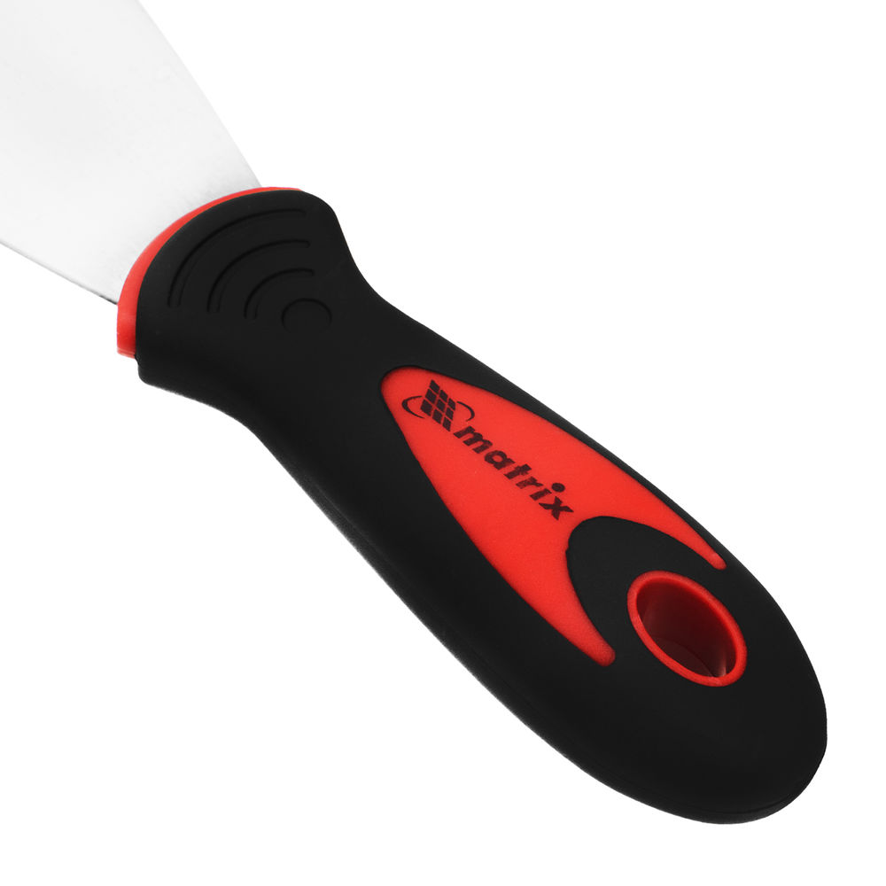 Шпательная лопатка из нержавеющей стали, 60 мм, двухкомпонентная ручка Matrix (85506)