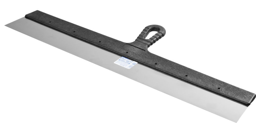 Нержавеющий фасадный шпатель 600 мм пластиковая ручка СИБИН 10079-600_z01