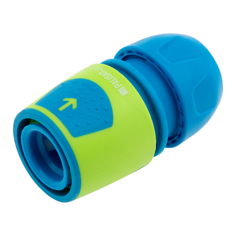 Соединитель быстросъемный для шланга 1/2-3/4, аквастоп, АВС-пластик Palisad Luxe (66267)