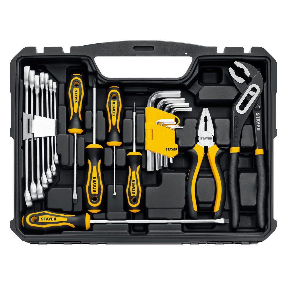 Набор инструмента универсальный 83 предм., (1/2+ 1/4) UNIVERSAL 83 Professional STAYER 27710-H83