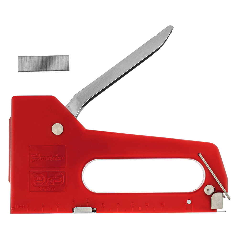 Степлер мебельный пластиковый, тип скобы 53, 4-8 мм Matrix (40907)