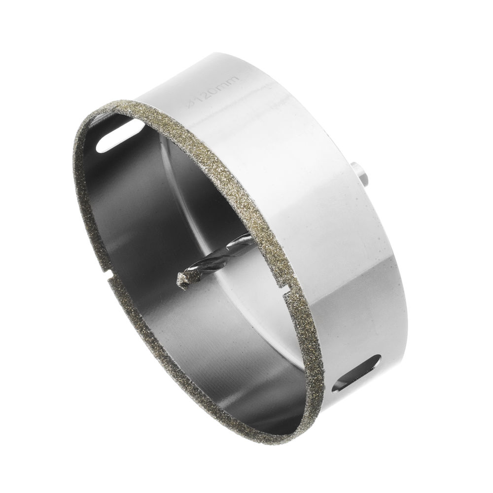 Сверло алмазное по керамограниту, 120 х 67 мм, трехгранный хвостовик Matrix (726963)