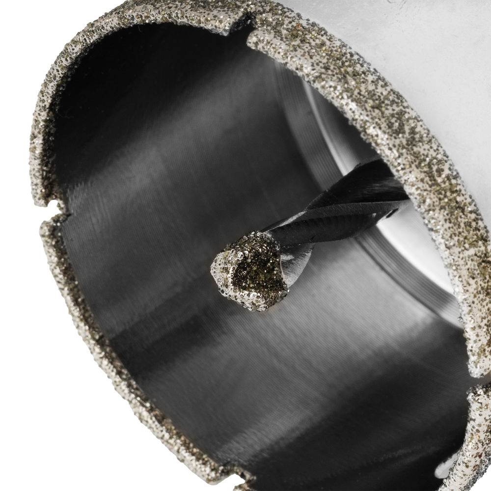 Сверло алмазное по керамограниту, 55 х 67 мм, трехгранный хвостовик Matrix (726553)