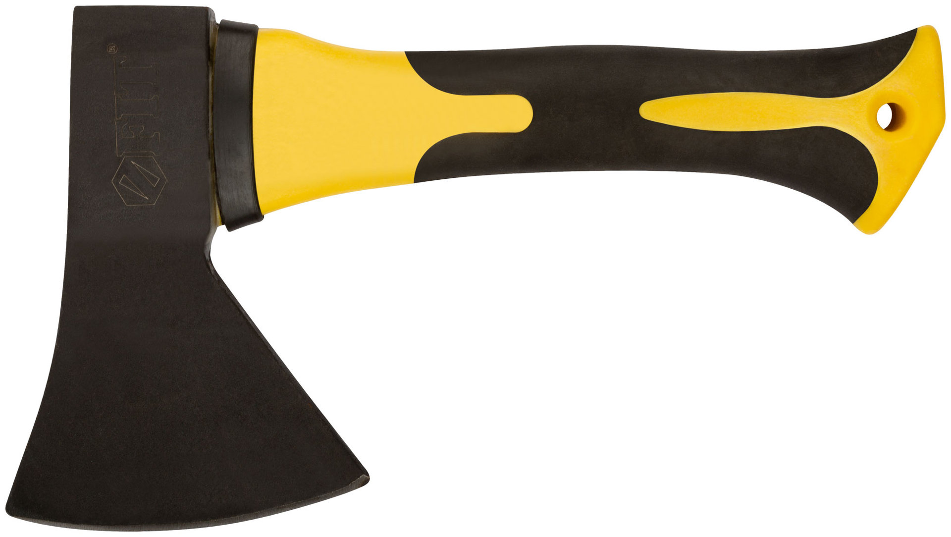 Топор туриста укороченный, кованая сталь, усиленная фиберглассовая ручка 600 гр.