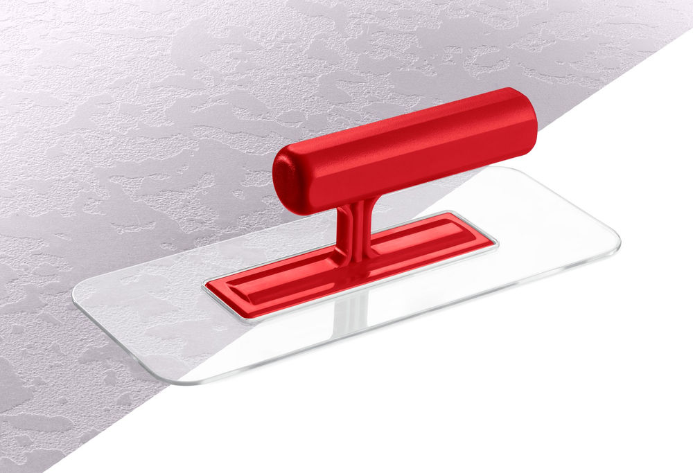 Гладилка штукатурная 220?90 мм пластиковая закруглённая прозрачная ЗУБР 0810-1