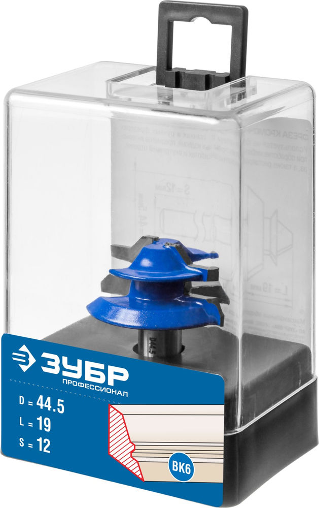 Фреза кромочная для углового сращивания 44.5?21 мм ЗУБР Профессионал 28724-44.5