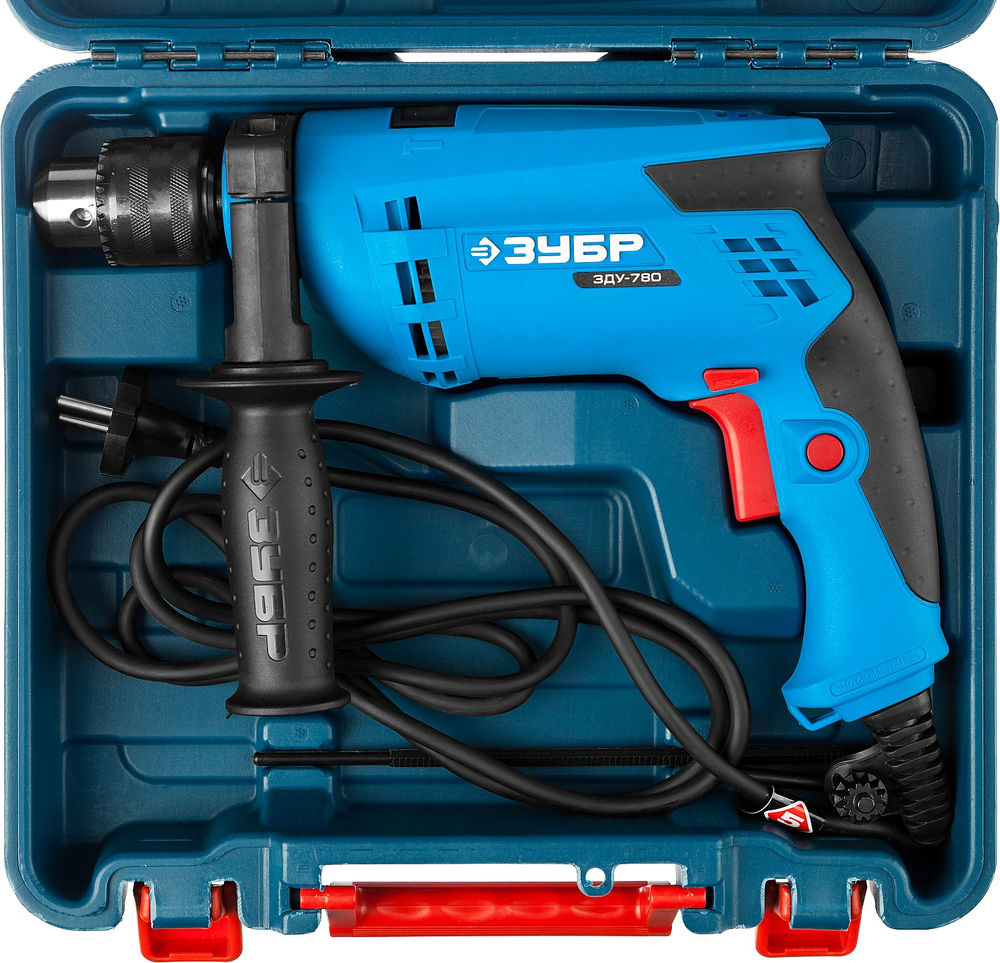 Дрель ударная 780 Вт 13 мм кейс Профессионал ЗУБР ЗДУ-780 ЭРКМ2