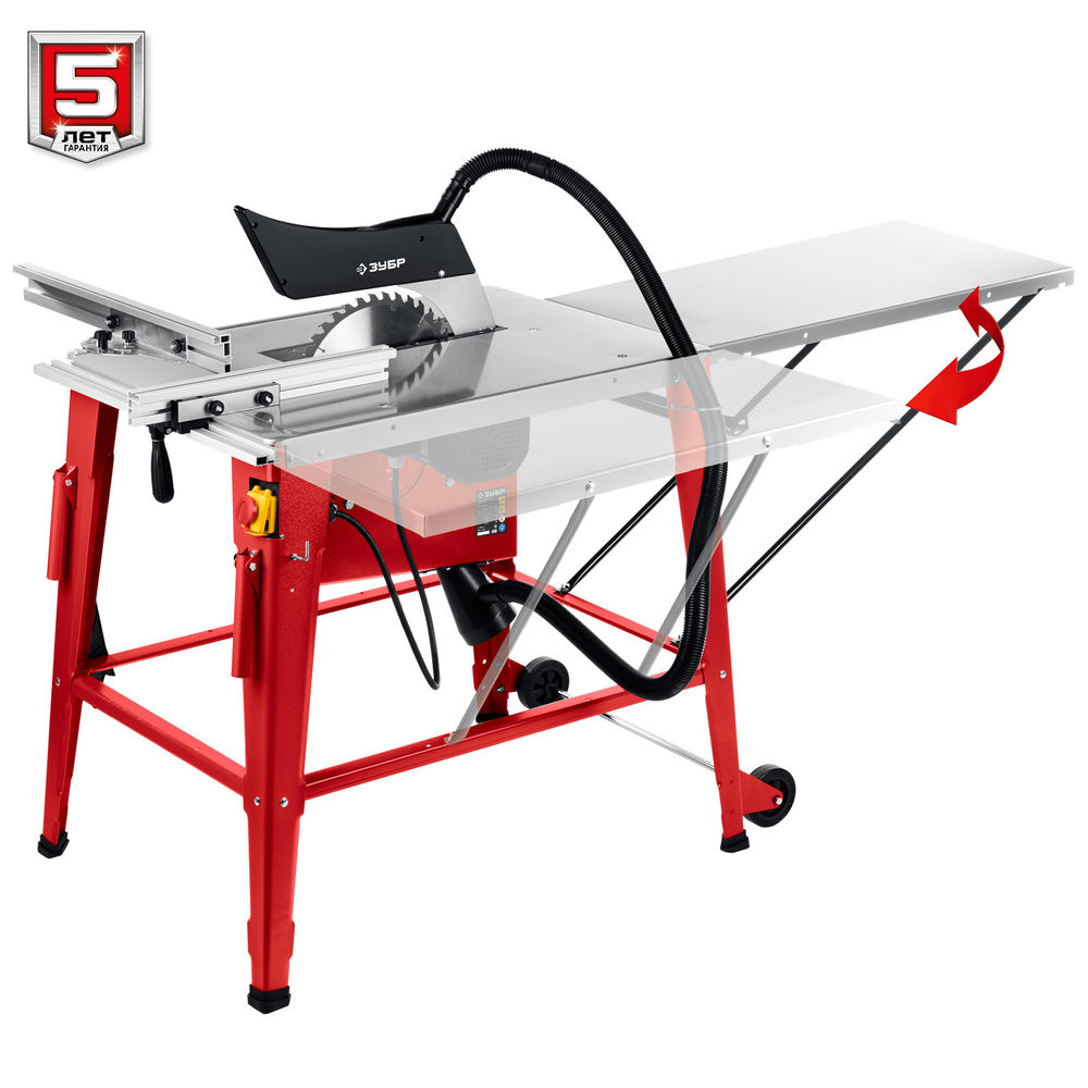 Станок распиловочный d 315 мм 2200 Вт с удлинителем ЗУБР СРЦ-315су