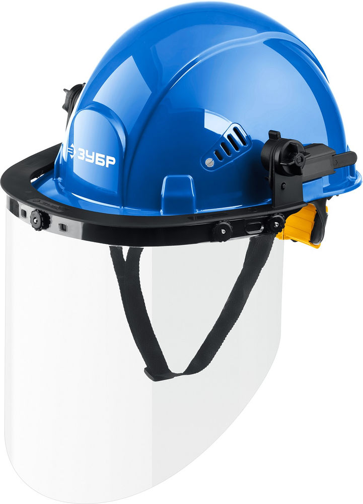 Щиток лицевой защитный ЗАСЛОН экран 220 x 385 мм, поликарбонат 2 мм для крепления на каске ЗУБР Профессионал 110853