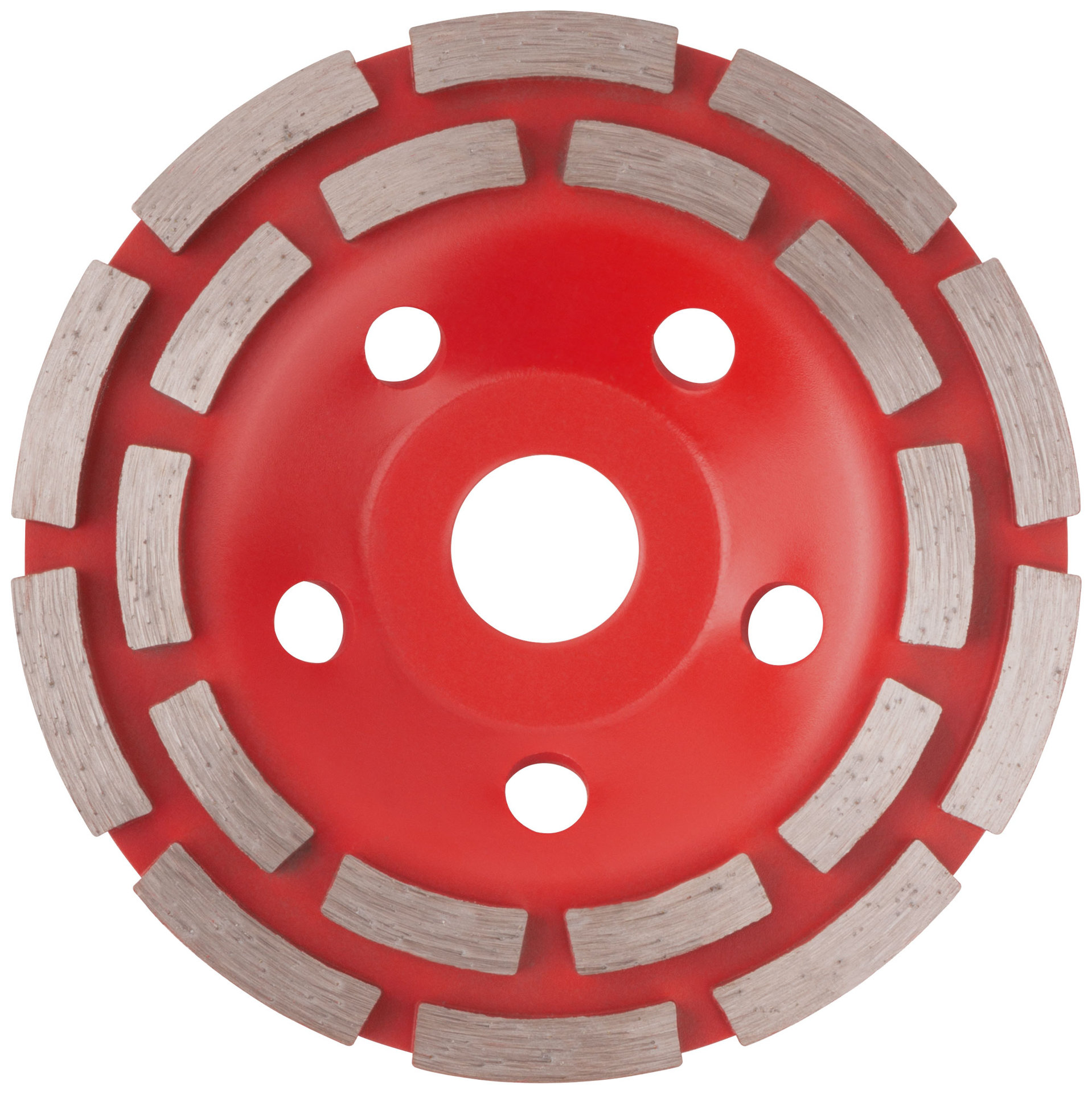 Диск алмазный шлифовальный, посадочный диаметр 22,2 мм, сегментный, двойной ряд 125 мм (39515)