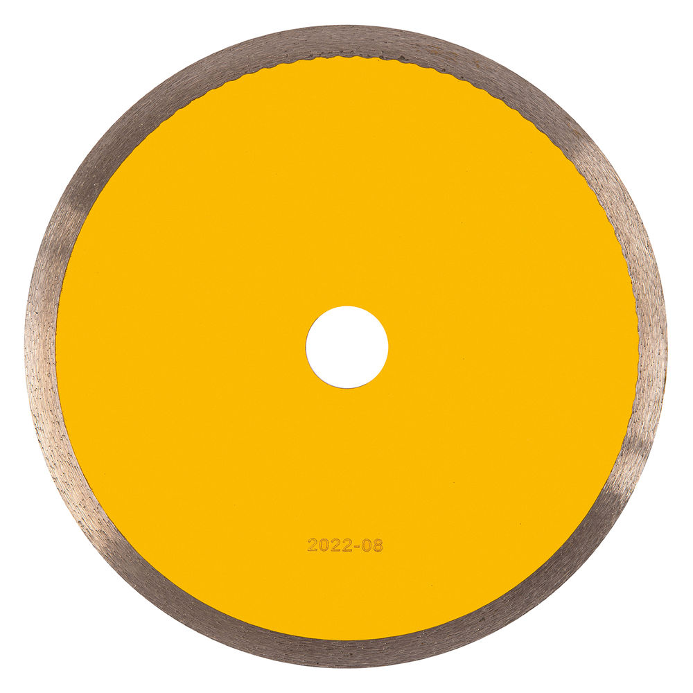 Диск алмазный сплошной, супертонкий, 200 х 25,4 мм, горячее прессование, мокрое резание Denzel (73159)