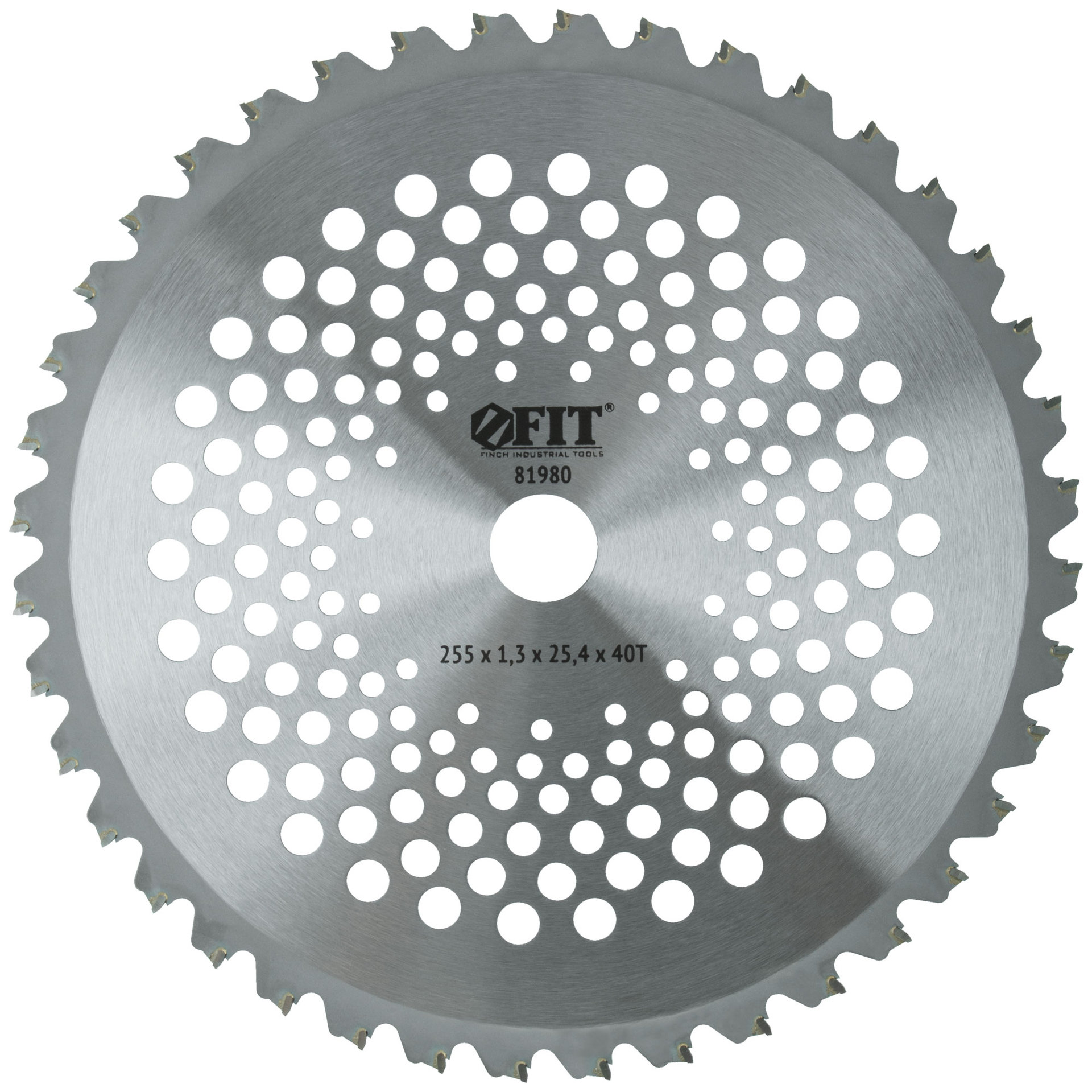 Диск для триммера, карбидные режущие зубья 255х25,4х40Т (81980)
