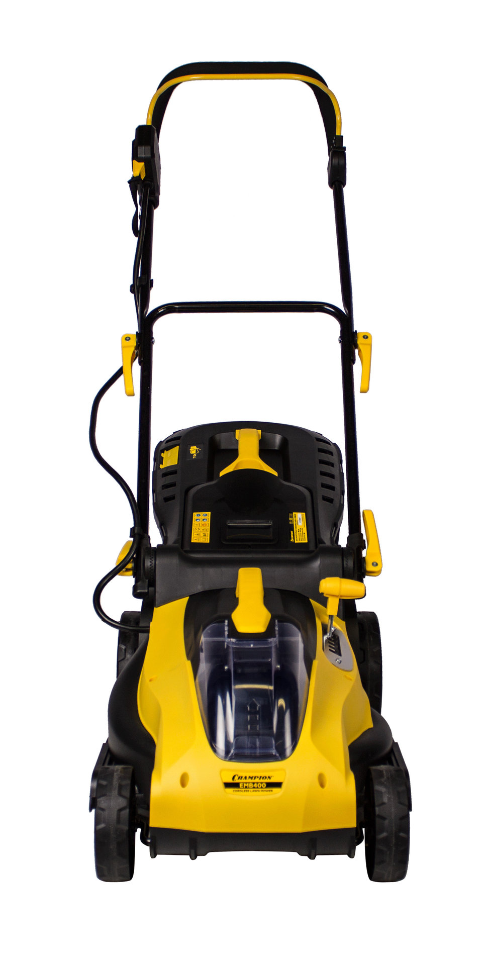 Газонокосилка аккумуляторная CHAMPION EMB400 (36В 4,0Ач Li-ion13,1кг30мин380мм20-70мм45л безАКБиЗУ) (EMB400)