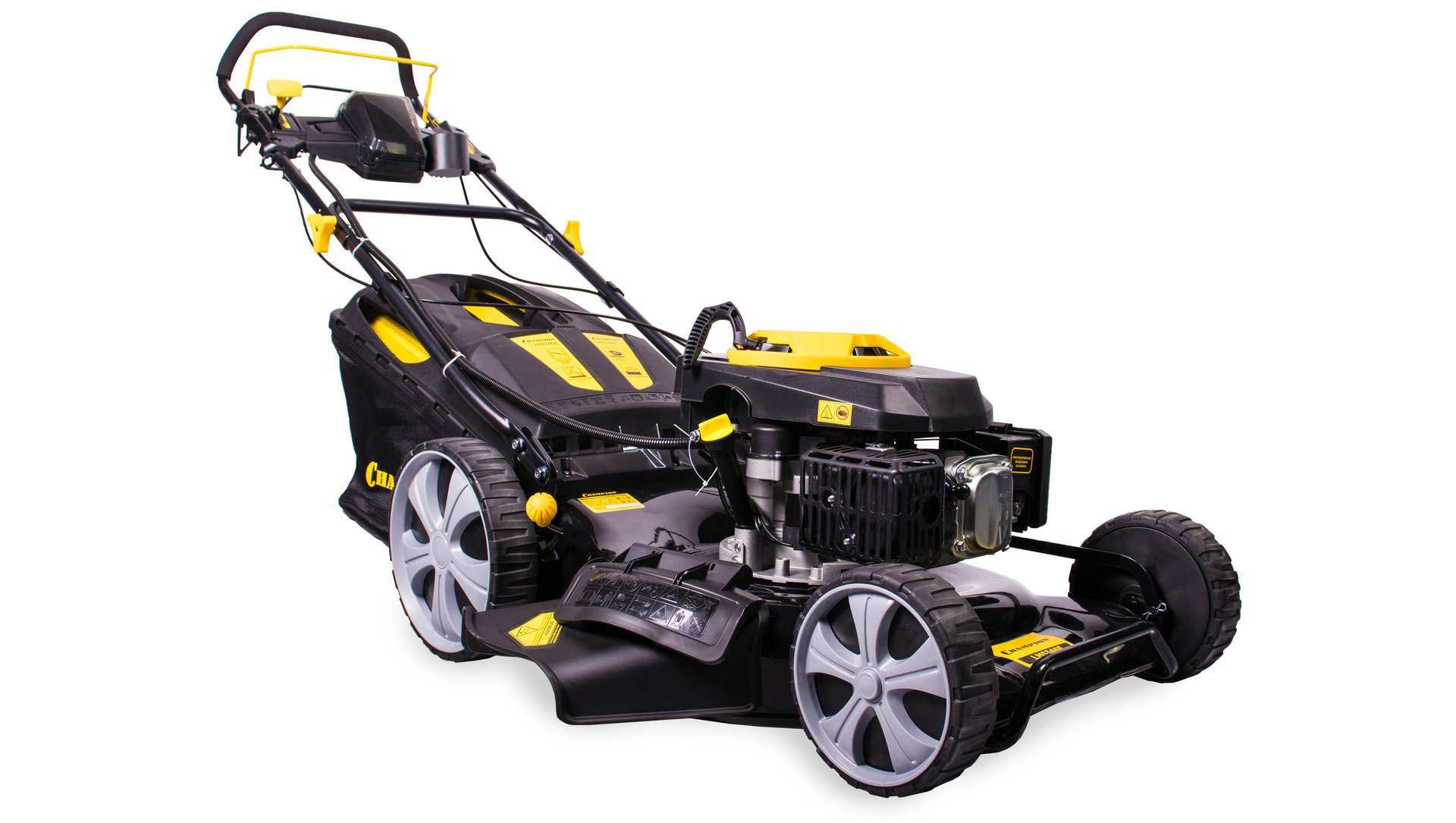 Газонокосилка CHAMPION LM5346E (4,4кВт привод 525мм70л25-75мм 1рычаг/7, 37,2кг 4в1, эл. запуск) (LM5346E)