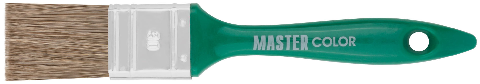 Кисть флейцевая, толщ. 11 мм, 70% ПЭT/30% натур. щетина, нерж.обжим, пласт.ручка, ширина 30 мм (30-0231)