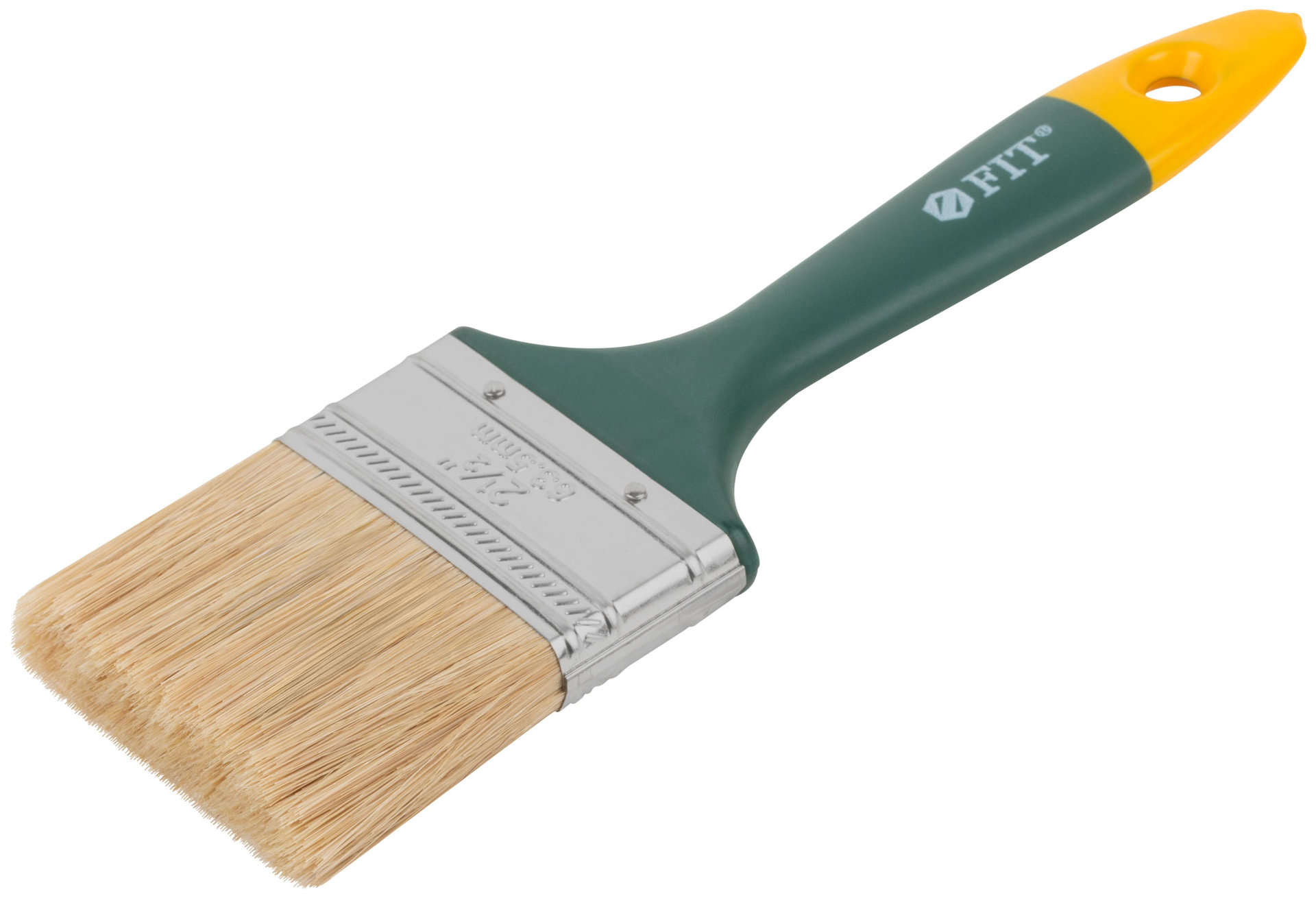 Кисть флейцевая Контур, натур.светлая щетина, пластиковая ручка 2,5 (63 мм) (01166)