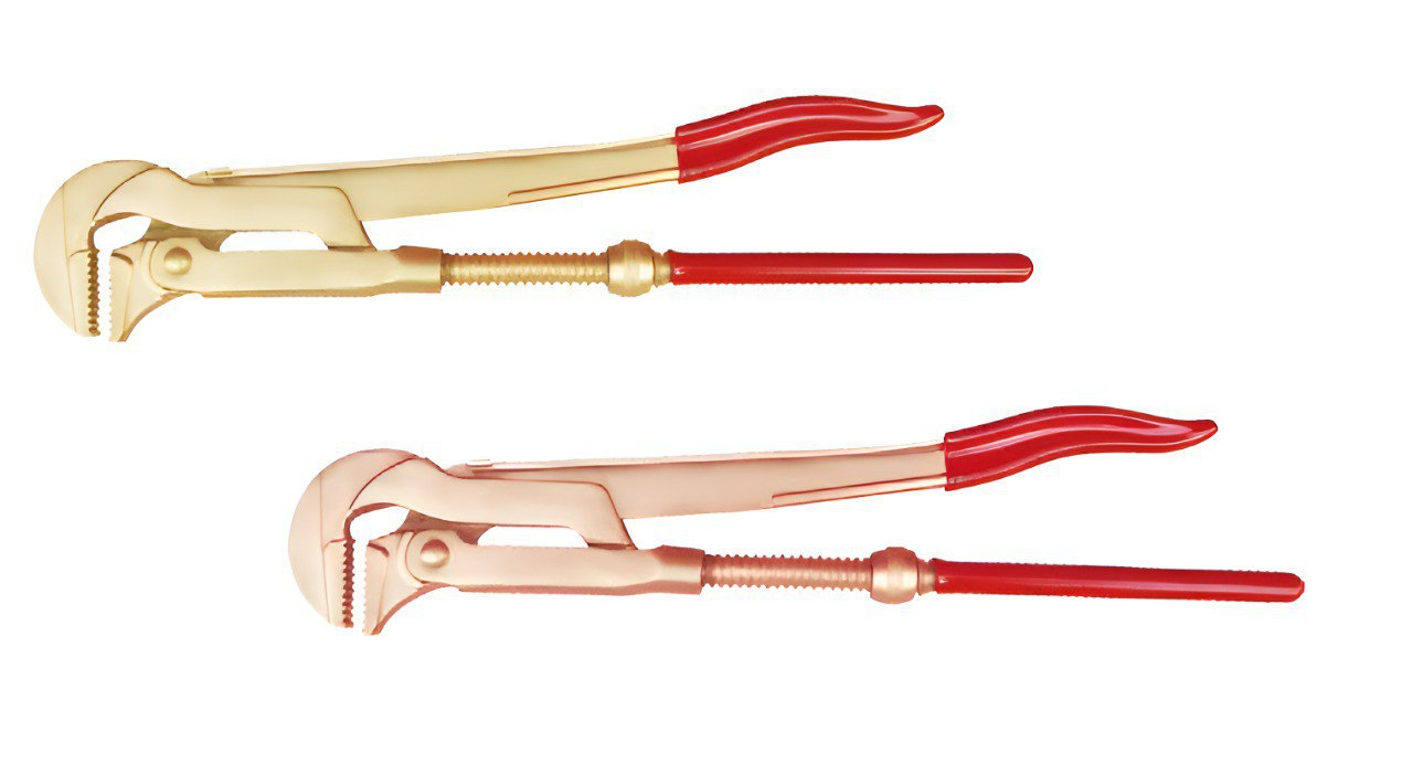 Ключ трубный шведский90° (50) искробезопасный сплав AlCu 128B-1004, HORTZ