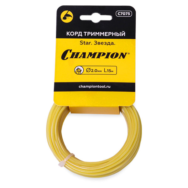 Корд трим.CHAMPION Star 2.0мм* 15м (звезда) в мотке (C7075)