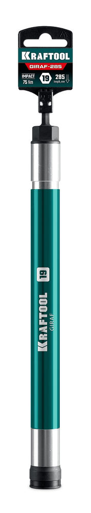 Длинная ударная бита с торцовой головкой GIRAF, 19 мм (М12), 285 мм KRAFTOOL 26197-19