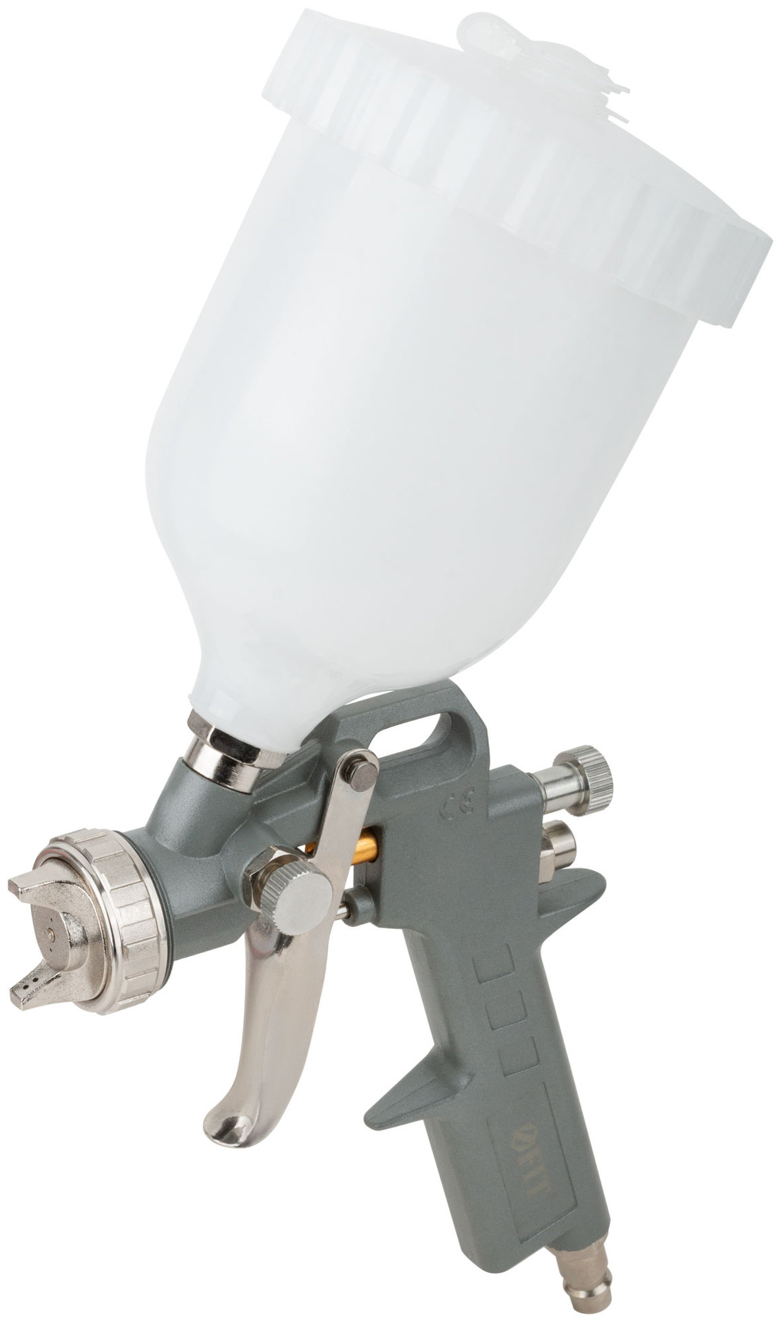 Краскопульт пневматический, пластмассовый верхний бачок 600 мл, 1.5 мм (81000)