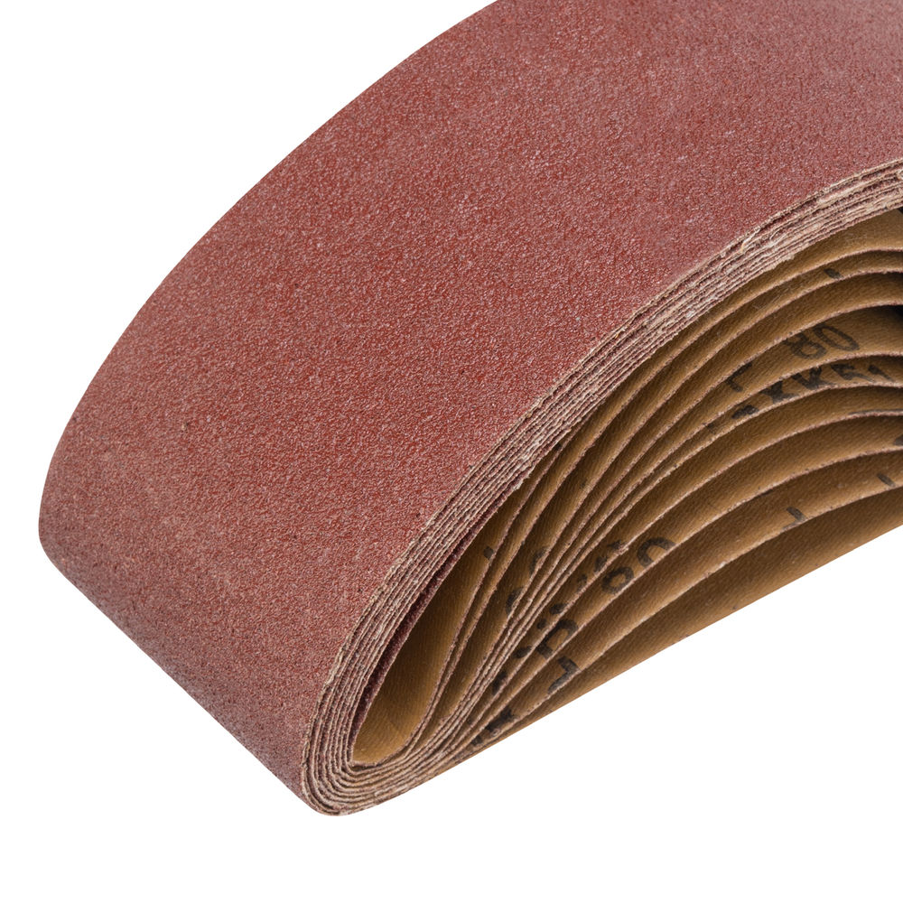 Лента абразивная бесконечная, P 80, 75 х 457 мм, 10 шт Matrix (74215)