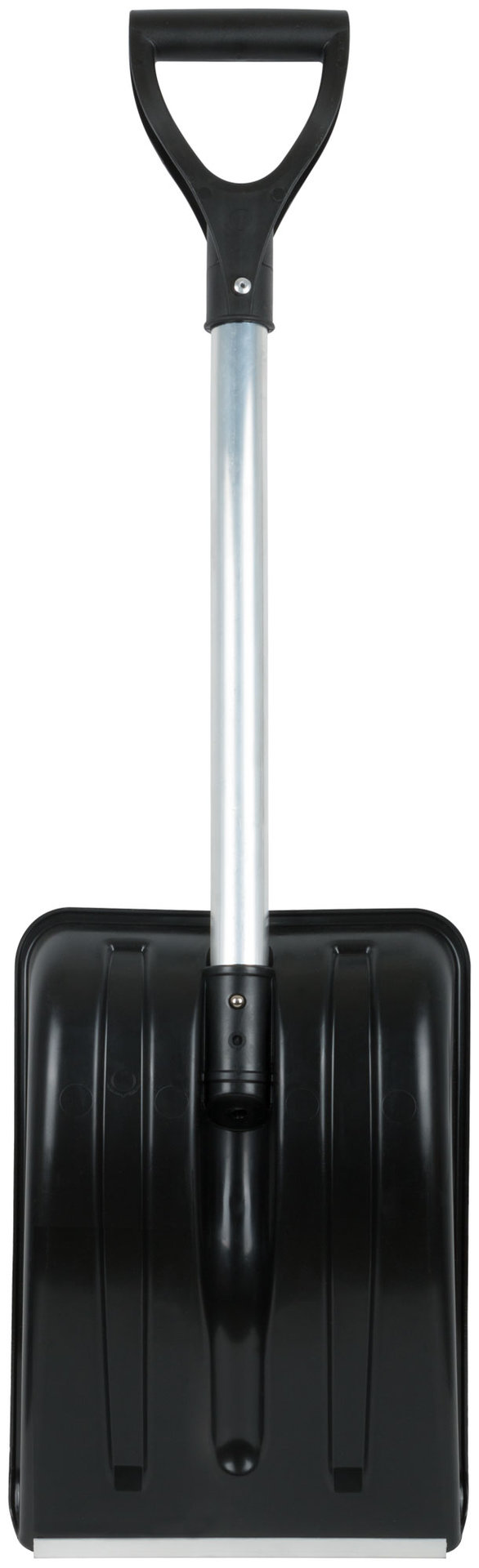 Лопата для уборки снега Актив-Авто пластиковая, укороченный съемный алюм. черенок 365х260х900 мм (68106)