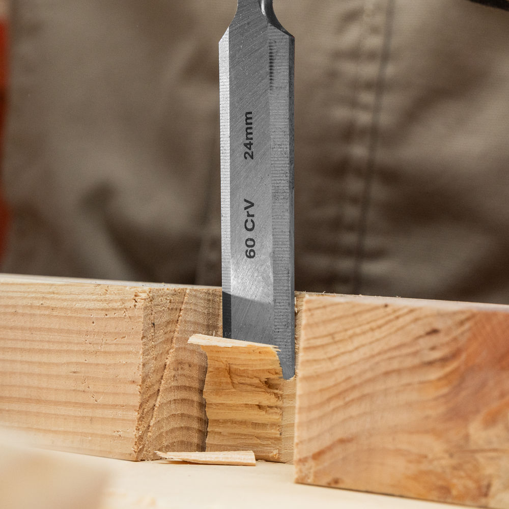 Набор долот-стамесок плоских Тигровый глаз, 4 шт, 6-12-18-24 мм Matrix