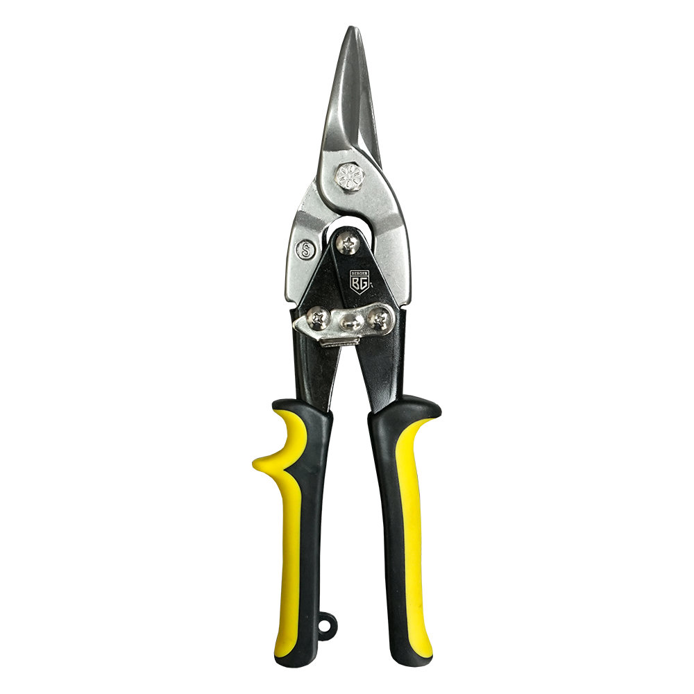 Ножницы по металлу ручные, усиленные, рычажные (прямой рез) 250 мм BERGER BG1233