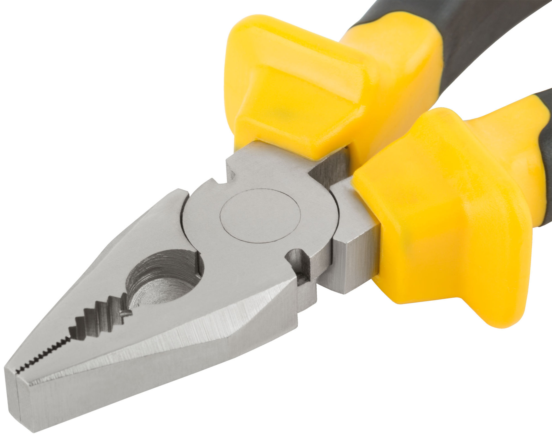 Плоскогубцы комбинированные Старт черно-желтые прорезиненные ручки, хром-никелевое покрытие 165 мм (49954)