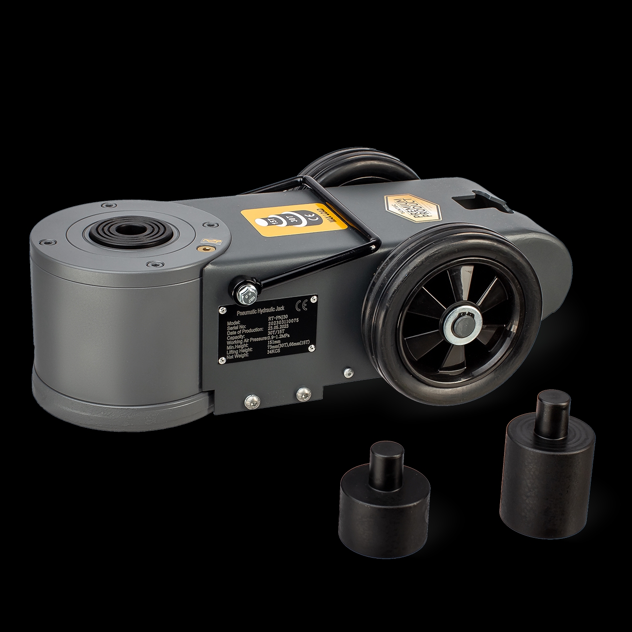 Домкрат подкатной пневмогидравлический профессиональный 30 т, 151-410 мм RUNTEC RT-PNJ30