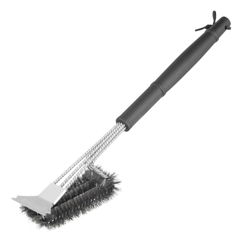 Щетка для чистки гриля 46,5 см, 2 в 1 (щетка, скребок) Camping Palisad (69702)