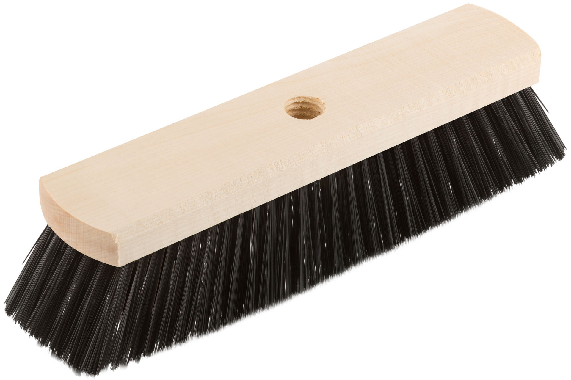 Щетка для пола деревянная овальная (тротуарная), 6-ти рядная, 275 мм (68044)