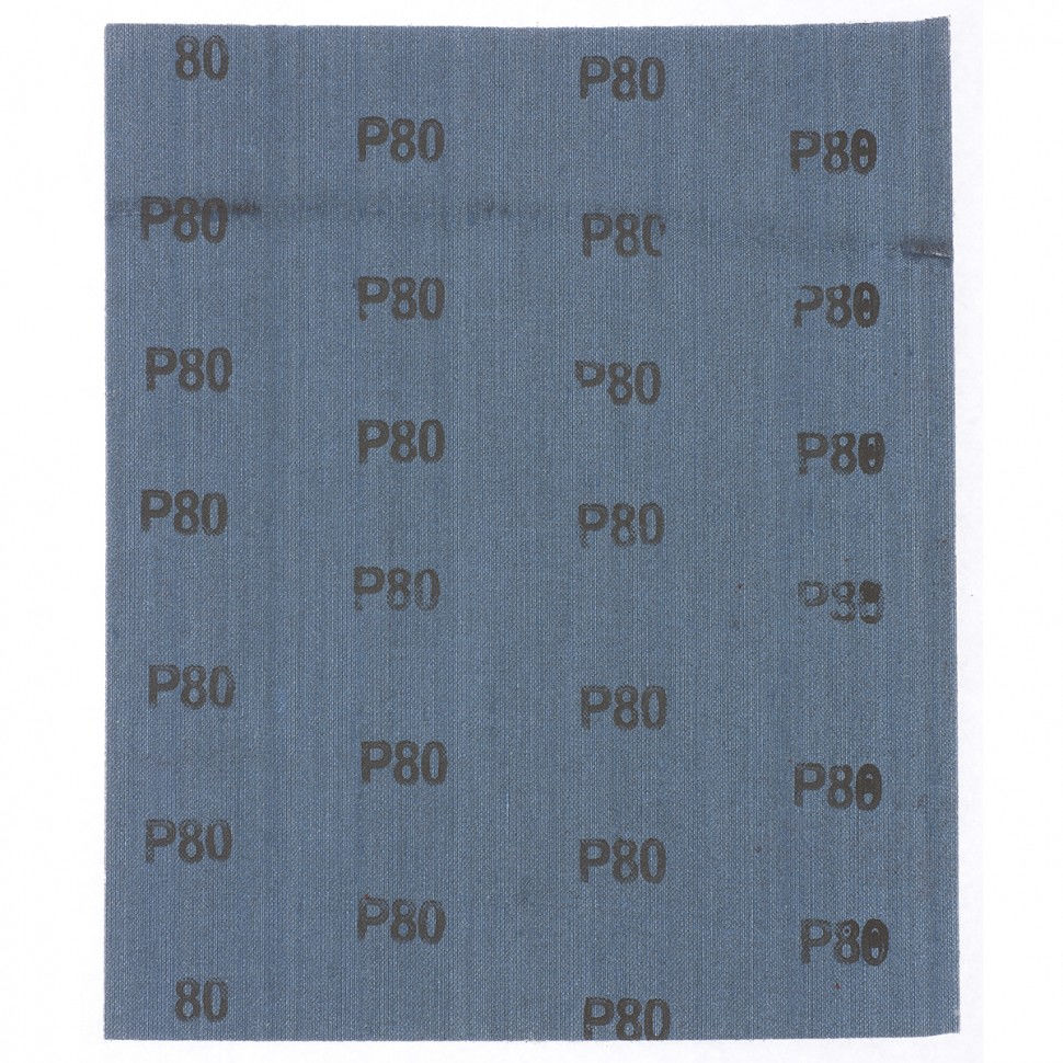 Шлифлист на тканевой основе, P 80, 230 х 280 мм, 10 шт, водостойкий Matrix (75641)