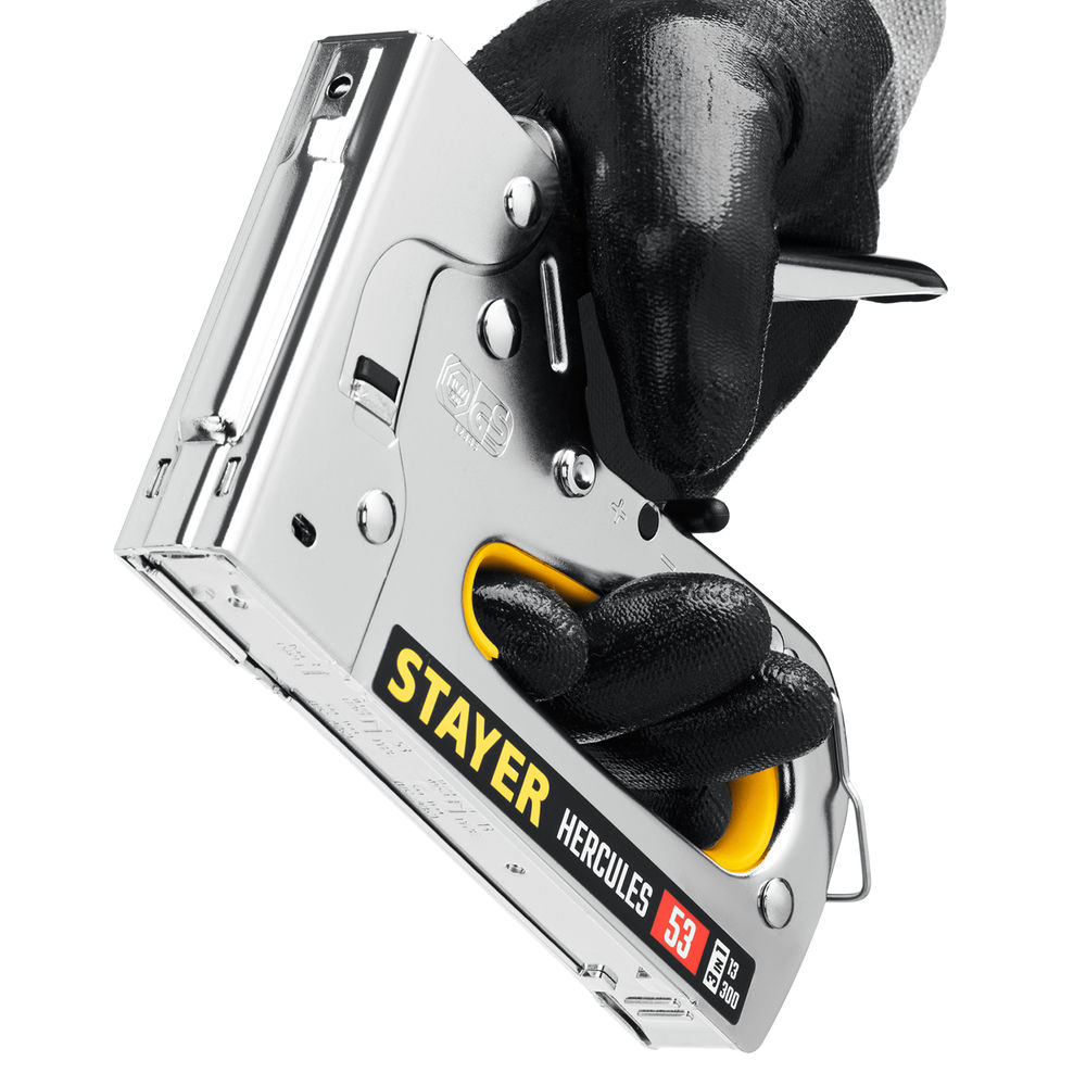 Степлер рессорный стальной Professional HERCULES-53 STAYER тип 53 (A/10/JT21) 23GA (6-14 мм)/13/300 31519  