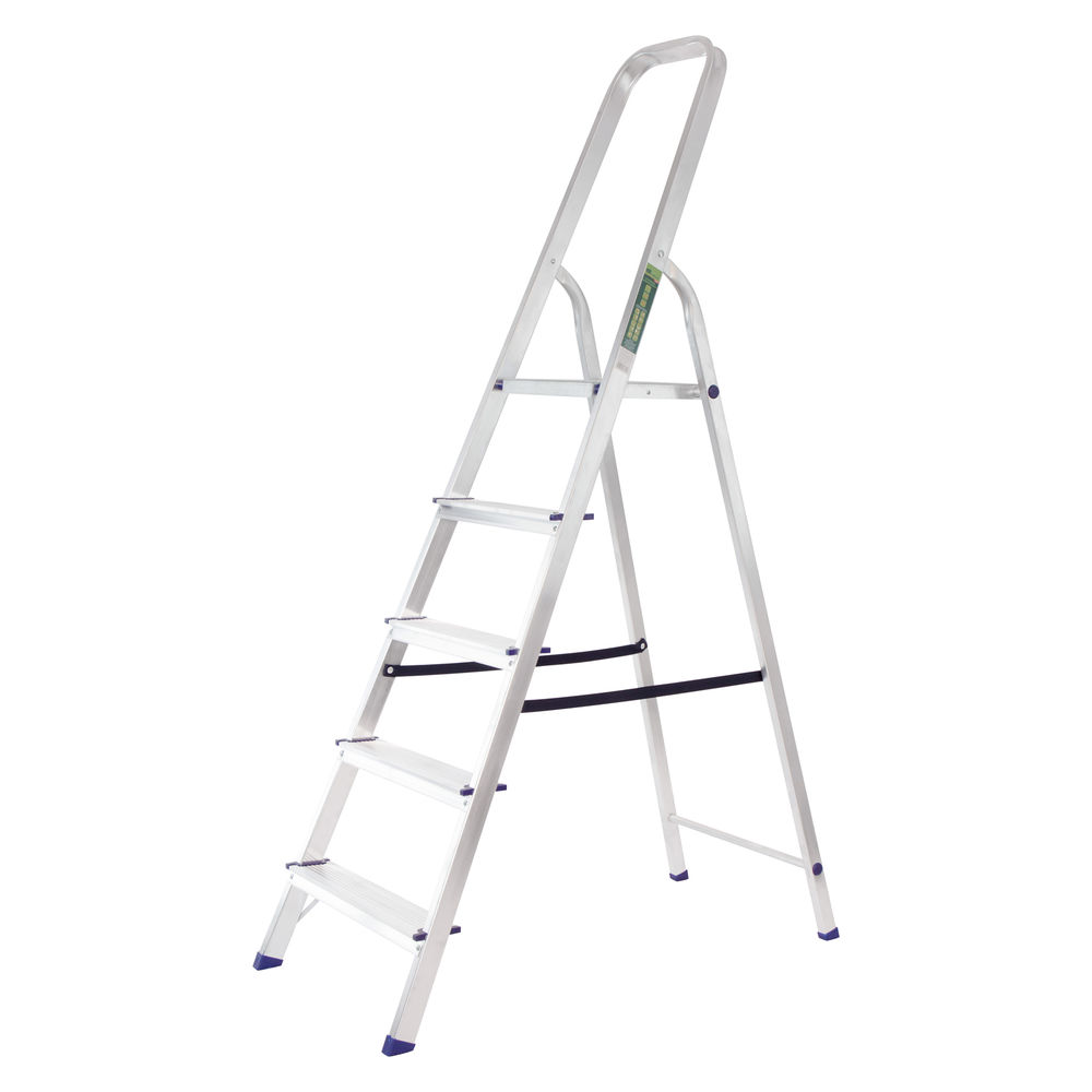 Стремянка, 5 ступеней, алюминиевая, Сибртех (97715)