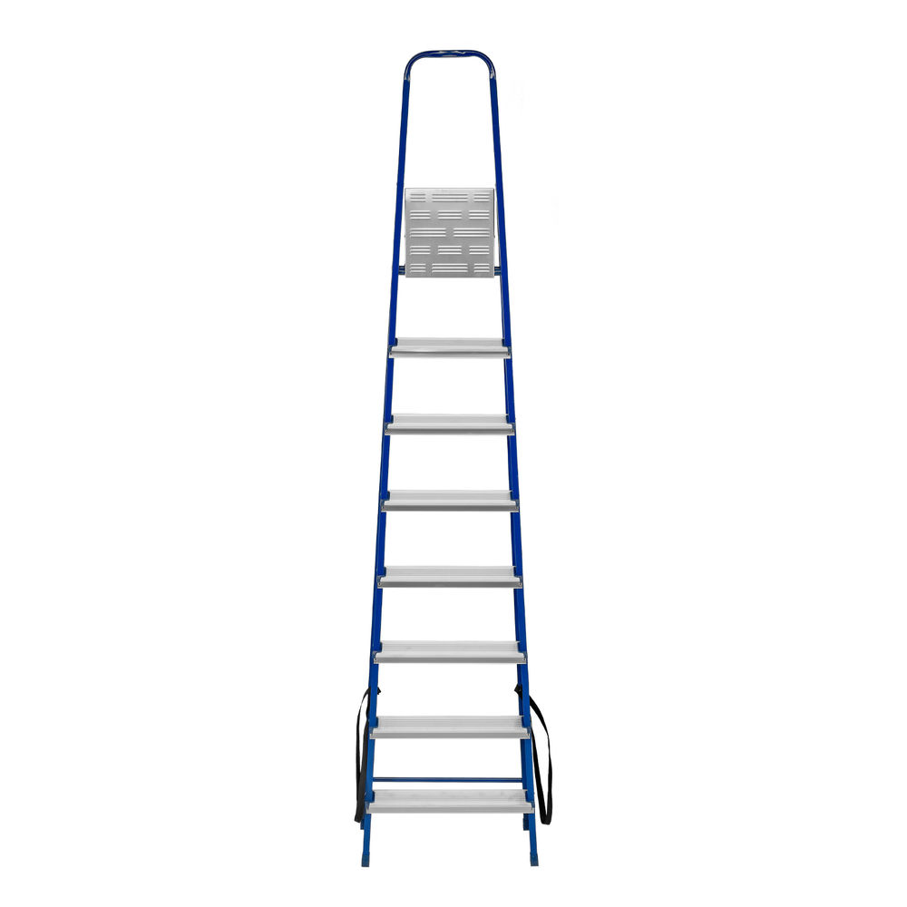 Стремянка, 8 ступеней, стальной профиль, алюминиевые ступени Сибртех (97958)
