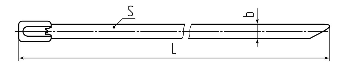 Стяжка стальная СКС-П (304) 7.9х1000 (Fortisflex) (74949)
