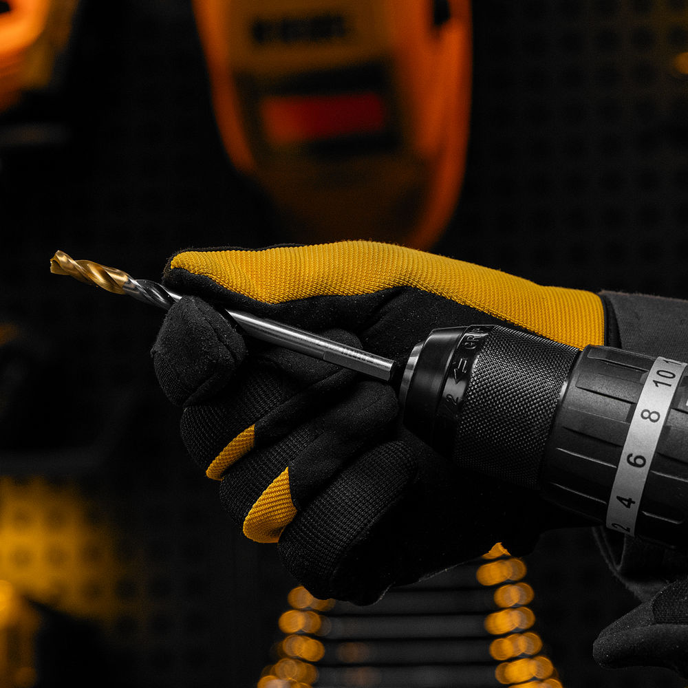 Сверло спиральное по металлу 7,0 x 109мм, Р6М5, Golden Tip, многогранная заточка Denzel (718280)