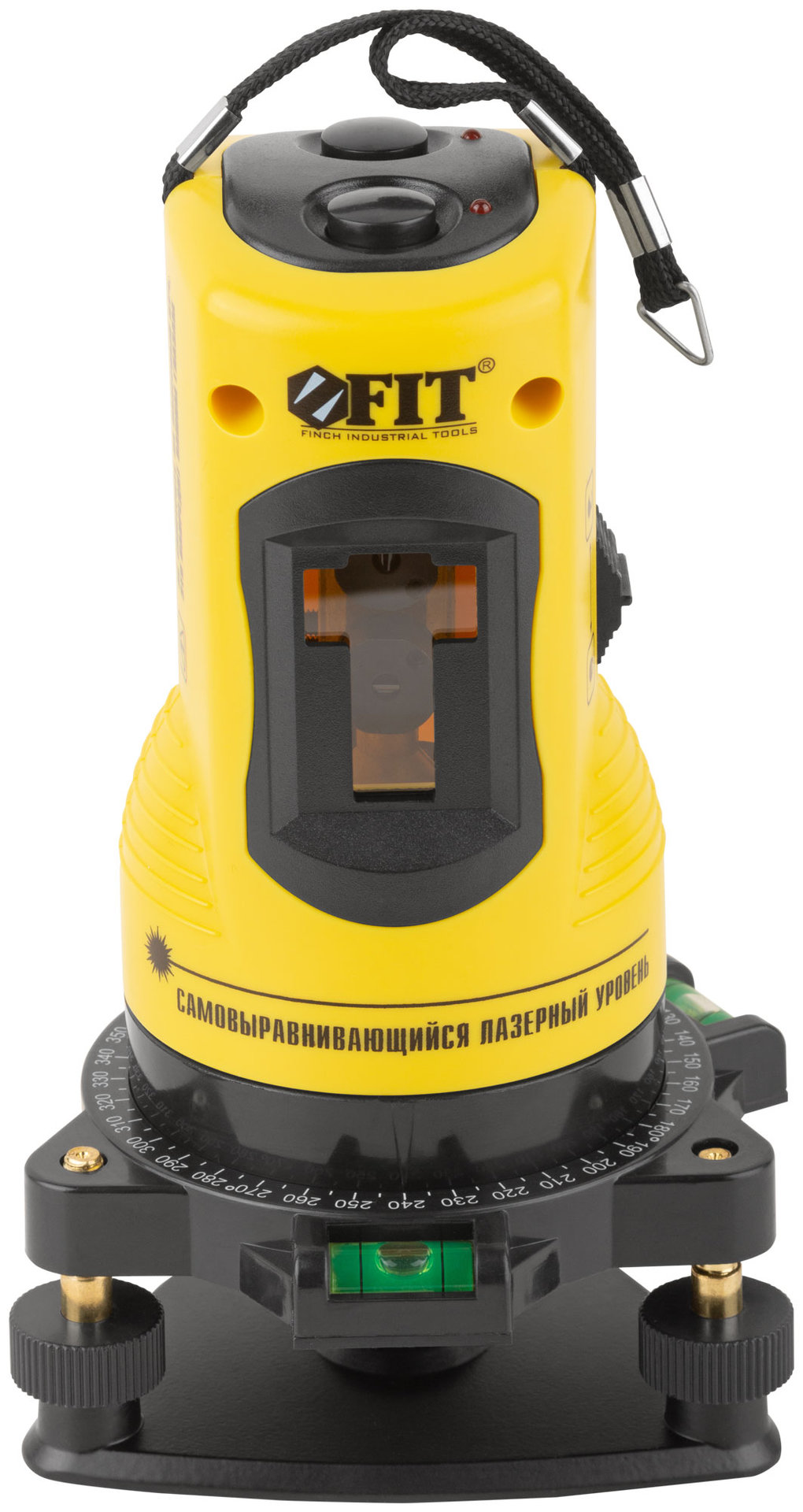 Уровень лазерный самоуспокаивающийся, красные лучи, крест, диапазон 10 м, тренога, очки, пластиковый кейс (18665)