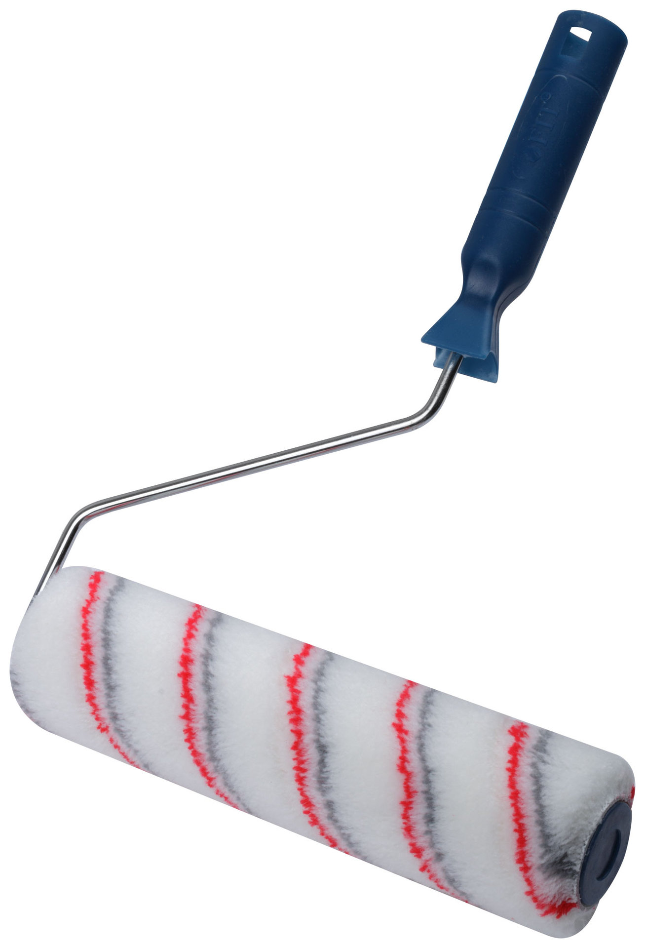 Валик полиакриловый, белый со спиральными полосами, каркасн.сист., диам.40/64 мм, ворс 12 мм, 230 мм (02113)