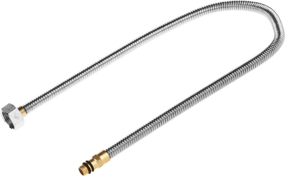 ЗУБР 1/2?, 0.6 м, гайка-штуцер, сильфонная подводка для смесителей с укороченным штуцером (51012-060)
