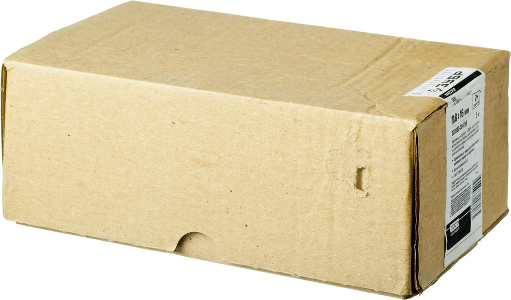 Болт M8 x 16 мм, кл. пр. 5.8, цинк, 5 кг, ГОСТ 7798-70 ЗУБР 303080-08-016