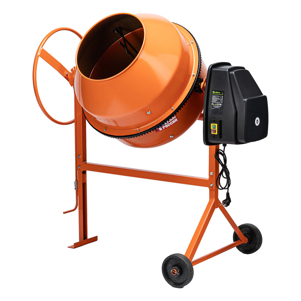 Бетоносмеситель БСН-180П, мощность 700 Вт, полиамидный венец Сибртех (95518)