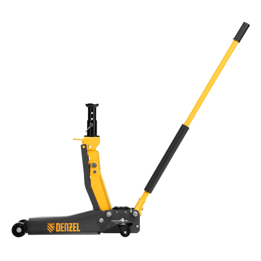 Домкрат гидравлический подкатной, 2/3 т, 98-770 мм, быстрый подъем, низ. подхват, проф, SUV Denzel