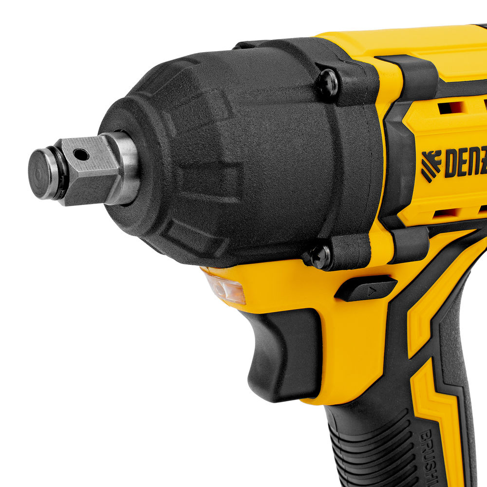 Гайковерт ударный аккумуляторный бесщет. CIWH-BL-20-500, Li-Ion, 20 В// Denzel (26524)