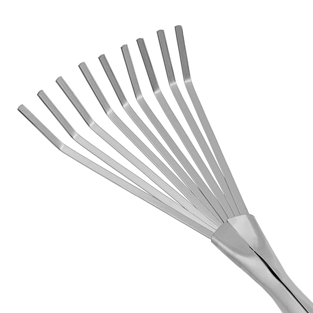 Грабли веерные 9 - зубые, 130 х 420 мм, стальные, пластиковая рукоятка, Connect, Palisad (63007)