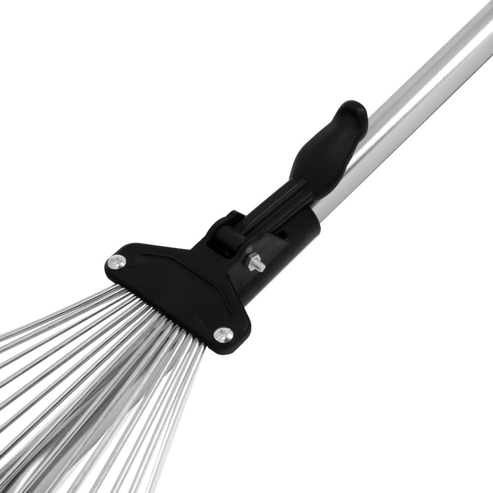 Грабли веерные стальные, 190 - 520 х 1200 - 1500 мм, 15 зубьев, раздвижные, стальной черенок, Palisad (6175655)