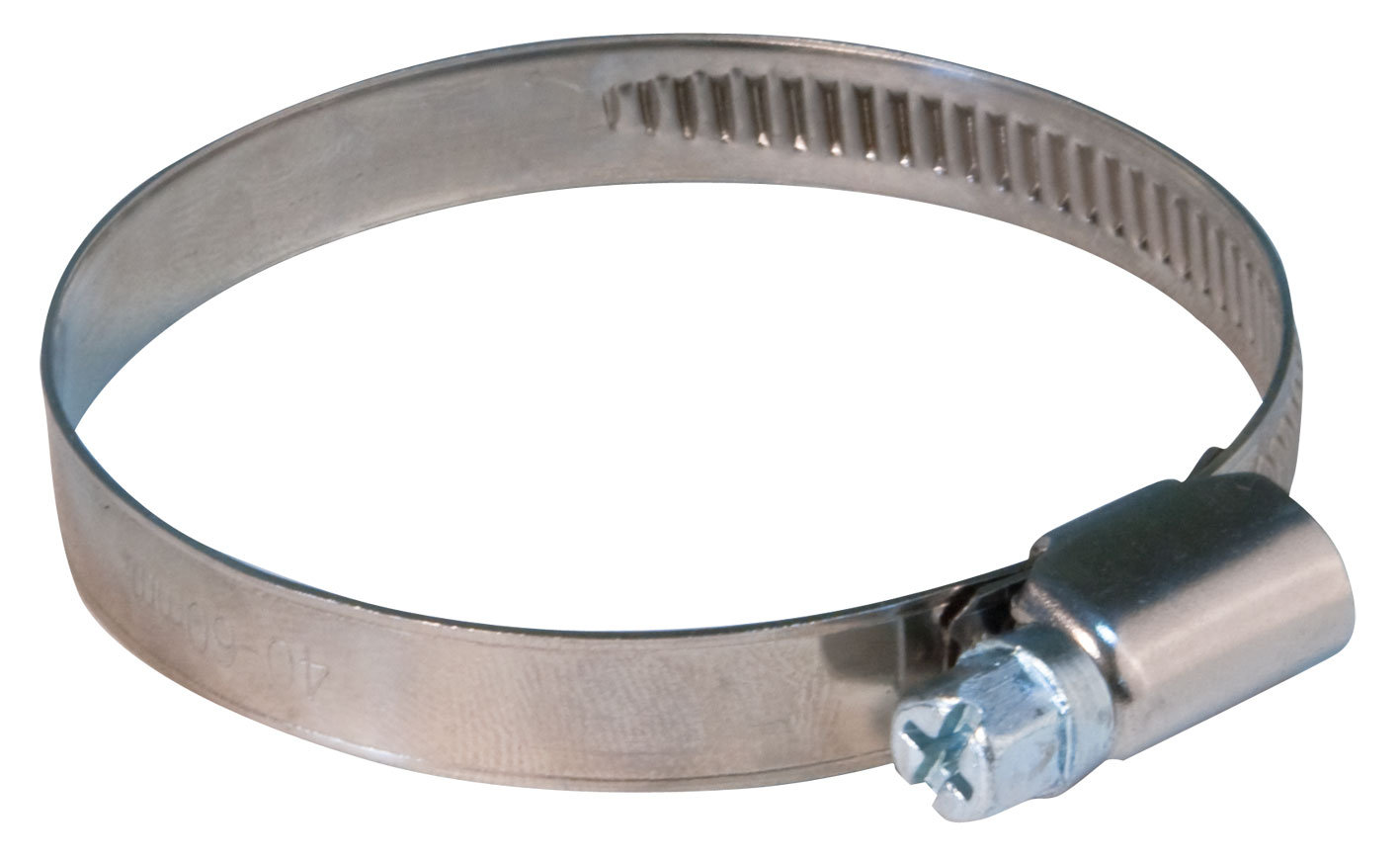 Хомут обжимной накатной, ширина 9 мм, нерж.сталь 80-100 мм (99335т)