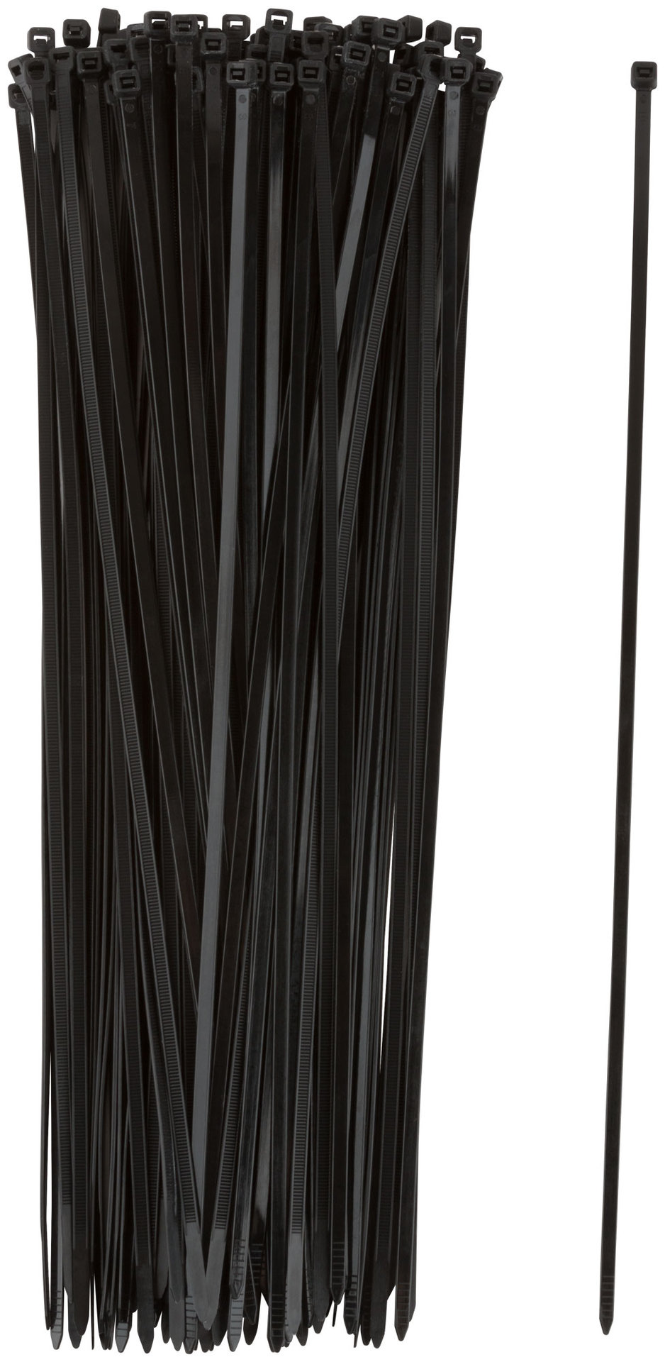 Хомуты нейлоновые для проводов, черные 100 шт., 4,8х400 мм (60358)